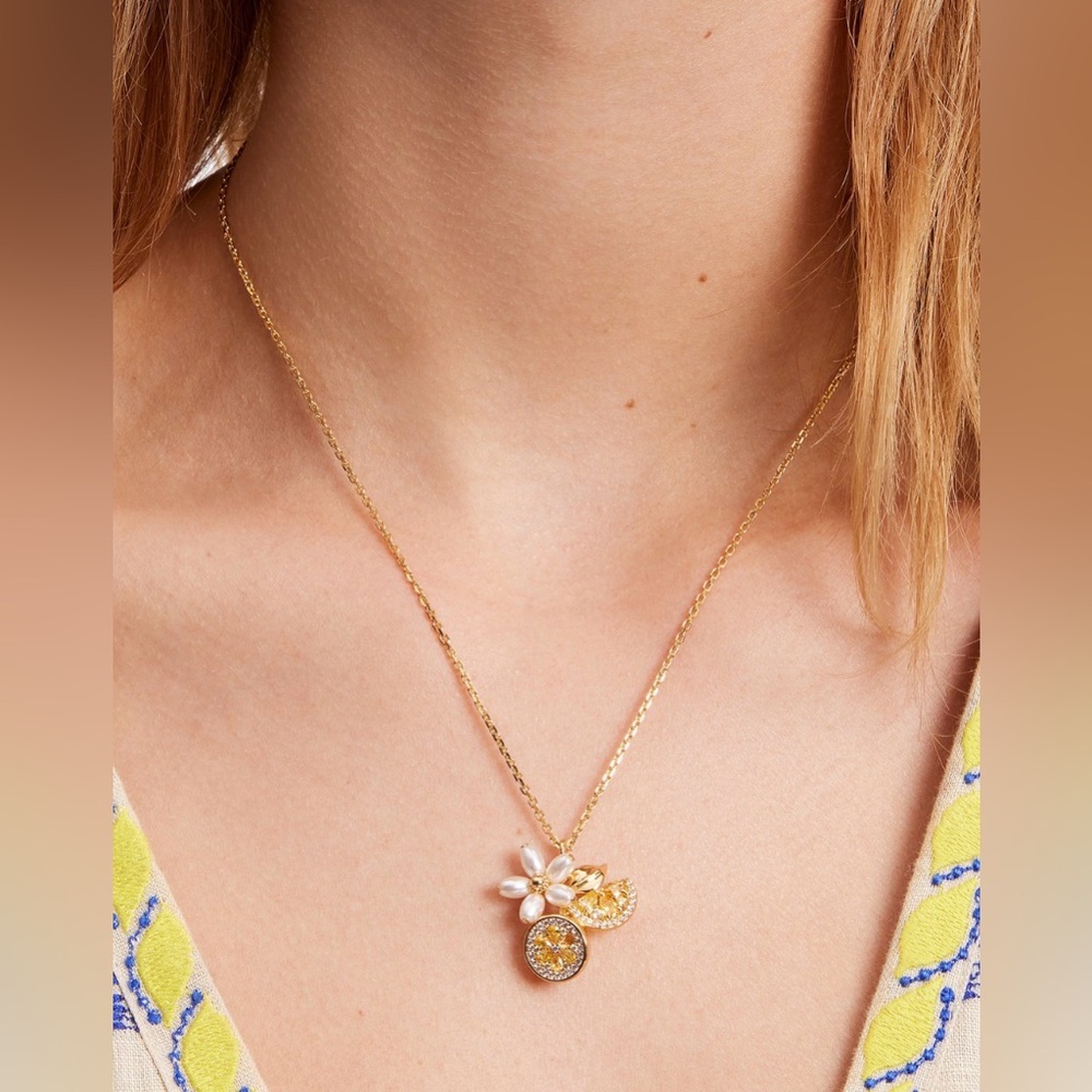 Kate Spade Fresh Squeeze Cluster Pendant Necklace - Picture 4 of 5
